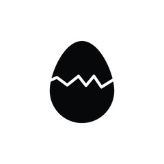 simple chicken egg glyph icon