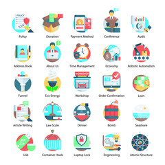 Fototapeta premium Set Of Trendy Flat Vectors 