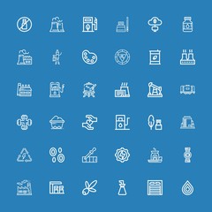 Editable 36 oil icons for web and mobile