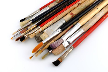 Paintbrushes. A paintbrush is a brush used to apply paint or sometimes ink.