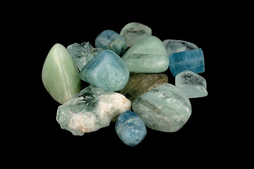 Aquamarine (from Latin: aqua marina, "sea water") is a blue or cyan variety of beryl. It occurs at most localities which yield ordinary beryl. 