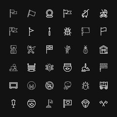 Editable 36 small icons for web and mobile