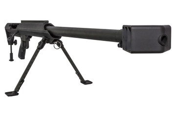 image of a sniper rifle, isolate, on a white background