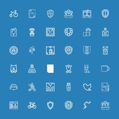 Editable 36 minimal icons for web and mobile