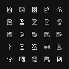Editable 25 format icons for web and mobile