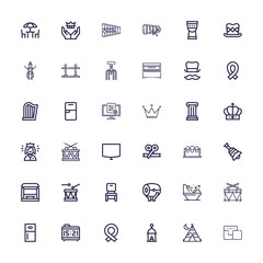 Editable 36 classic icons for web and mobile