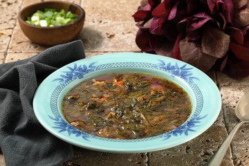 zuppa rustica di verdure miste