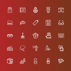 Editable 25 plastic icons for web and mobile