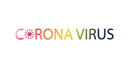 corona virus sign background 