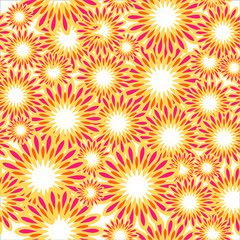 Floral burst pattern design