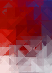 Overlapping design with triangles background. Abstract geometric wallpaper. Geometrical colorful triangular shapes.