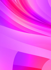 Abstract background with colorful gradient. Vibrant graphic wallpaper with stripes design. Fluid 2D illustration of modern movement.