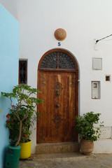 old door in a village