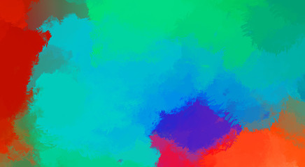 Brushed Painted Abstract Background. Brush stroked painting. Artistic vibrant and colorful wallpaper.