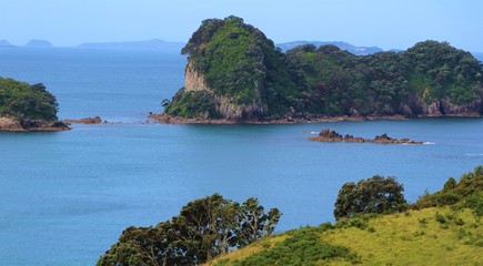 Naklejka premium Sea front Lakes from New Zealand