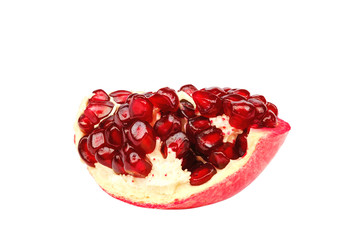 Pomegranate fruit isolated on a white background