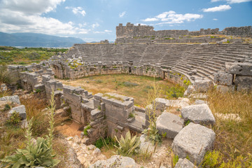 Ruins of Ancient city in Turkey
