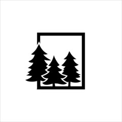 Pine Square Logo Vector