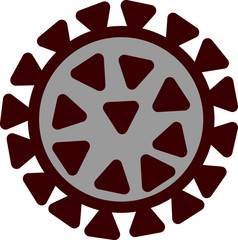 Corona-virus Pandemic Virus Cellular structure outline