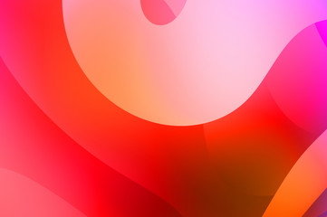 Abstract background with colorful gradient. Vibrant graphic wallpaper with stripes design. Fluid 2D illustration of modern movement.