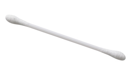 Cotton stick isolated on white background