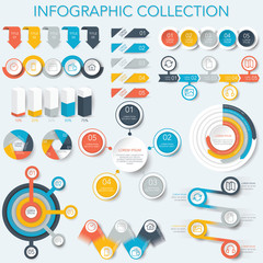 Infographic Collection - Data Analysis, Charts, Graphs - vector