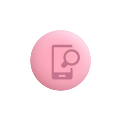 Fototapeta premium Search Device - Modern App Button