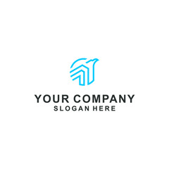 Fototapeta premium eagle company logo design vector