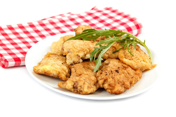 Meat chops isolated on a white background