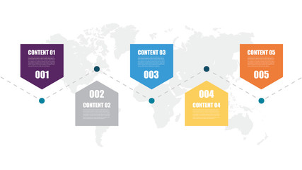 Colorfull Infographic Element for Business Strategy