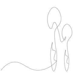 Spoons silhouette line drawing. Restaurant background. Vector illustration