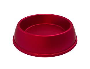 Dog and cat bowl. 3D illustration.