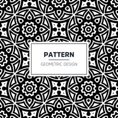 Seamless mandala islamic pattern. Vintage elements