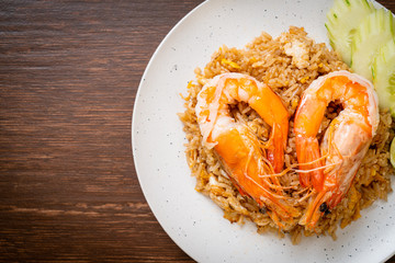 Giant Prawns Fried Rice with Shrimp Paste