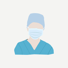 disposable mask for medical personnel