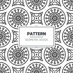 Seamless mandala islamic pattern. Vintage elements