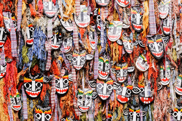 Fototapeta premium Masks ghost color in thaialnd 