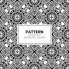 Seamless mandala islamic pattern. Vintage elements