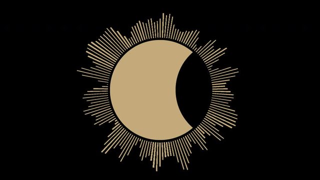 vector illustration of a Solar eclipse
