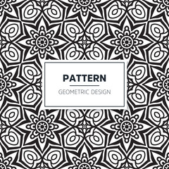 Seamless mandala islamic pattern. Vintage elements