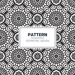 Seamless mandala islamic pattern. Vintage elements