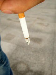 man smoking cigarette smoking addiction concept 