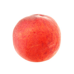 Fresh peach fruit isolated on a white background