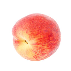 Fresh peach fruit isolated on a white background