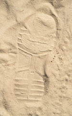 footprint in the sand