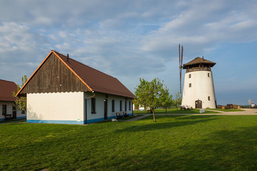 Fototapeta na wymiar Windmill (Bukovansky Mlyn) in Bukovany, South Moravian Region, Czech Republic