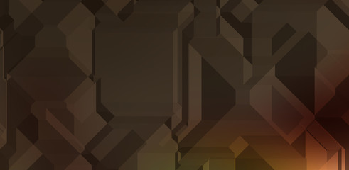 Fototapeta premium Polygonal background. Colorful wallpaper with geometric design. Digital 3d illustration.