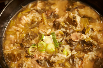 Rice in Korean soup