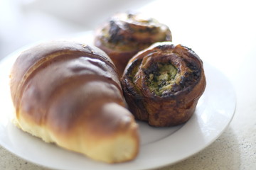 muffins and croissants