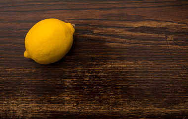 close-up of  yellow lemon